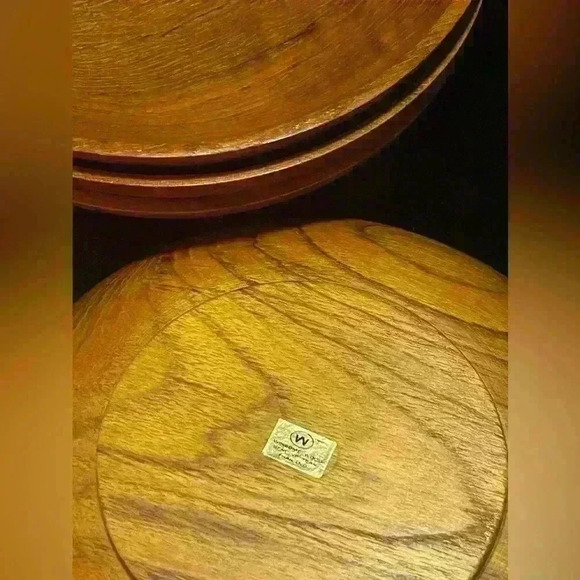 MCM Teak Thailand by Winsome 7  Piece Salad Bowl Set with Sticker - Picture 5 of 16